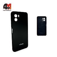 Чехол Vivo Y15s 2021 Silicone Case, черного цвета