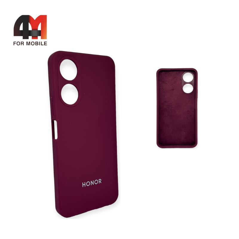 Чехол Huawei Honor X5 Plus/X6A 5G Silicone Case, цвет марсала - фото 1 - id-p226617642