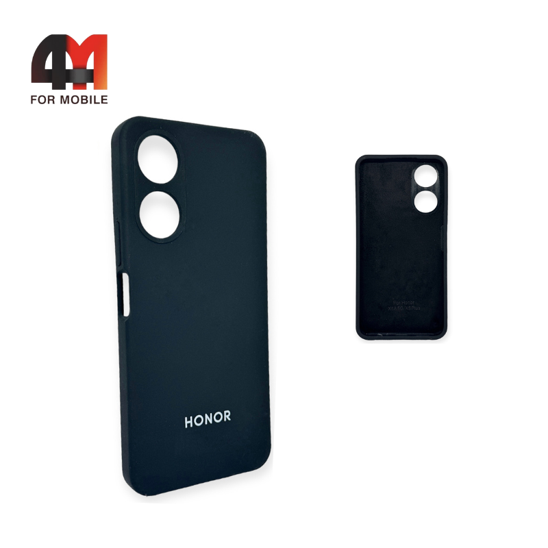 Чехол Huawei Honor X5 Plus/X6A 5G Silicone Case, черного цвета - фото 1 - id-p226621886