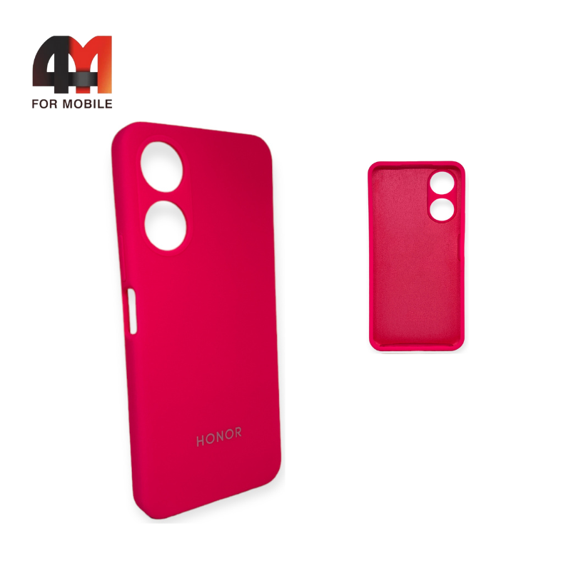 Чехол Huawei Honor X5 Plus/X6A 5G Silicone Case, ярко-розового цвета - фото 1 - id-p226621883