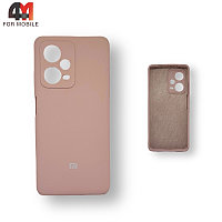 Чехол Xiaomi Redmi Note 12 Pro Plus 5G силиконовый, Silicone Case, пудрового цвета