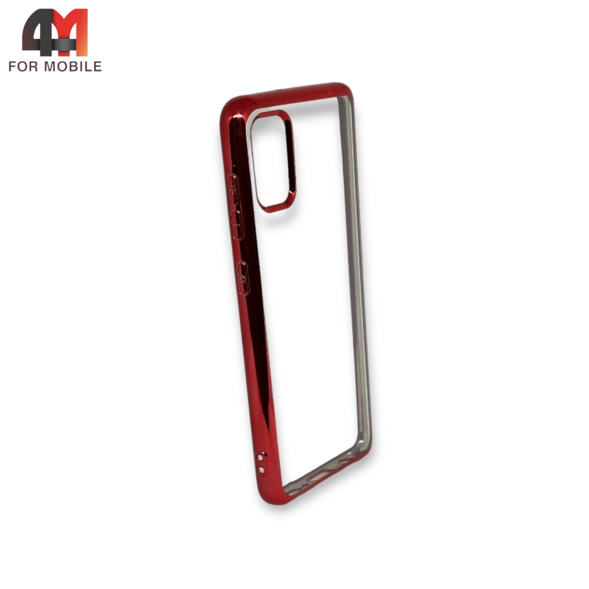 Чехол Samsung A41 силиконовый с красным ободком - фото 1 - id-p226617611