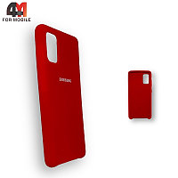 Чехол Samsung A41 Silicone Case, красного цвета