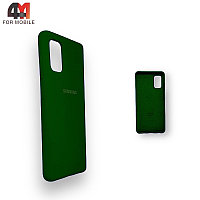 Чехол Samsung A41 Silicone Case, темно-зеленого цвета