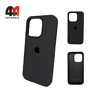 Чехол Iphone 15 Silicone Case, 15 темно-серого цвета