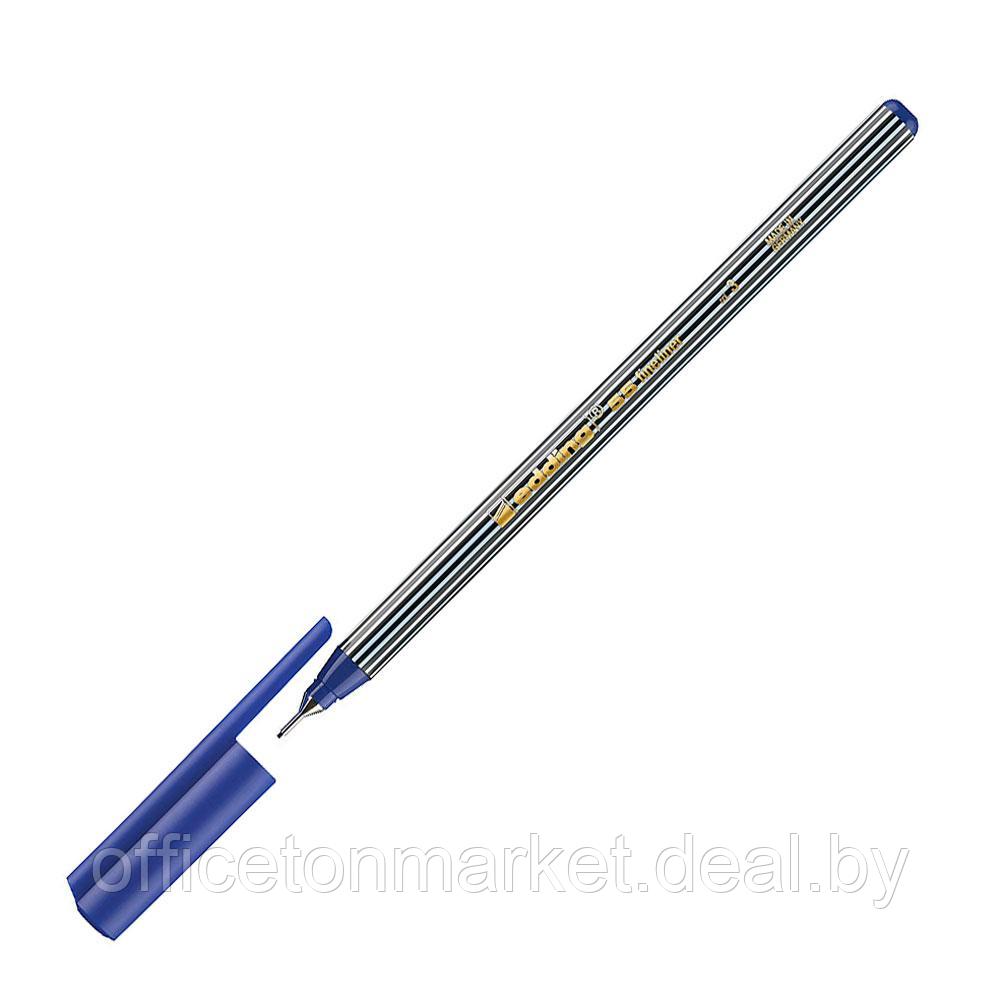 Ручка капиллярная "Edding 55", 0.3 мм, синий - фото 1 - id-p226626048