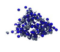 Стразы (кристаллы) для ногтей SS4 1.5-1.6мм (синий) 100шт №34