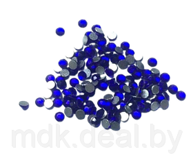 Стразы (кристаллы) для ногтей SS4 1.5-1.6мм (синий) 100шт №34