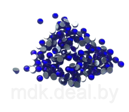 Стразы (кристаллы) для ногтей SS4 1.5-1.6мм (синий) 100шт №34 - фото 1 - id-p164256677