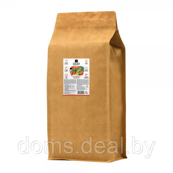 Питательный ионитный субстрат Цион для овощей (крафтовый мешок, 10 кг) Zion Цион - фото 1 - id-p215319303
