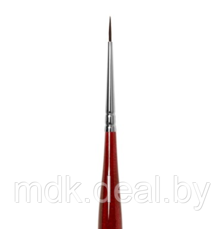 DB13R Кисть Roubloff белка / круглая 0 / ручка фигурная бордовая - фото 1 - id-p156564946