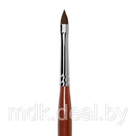 GN93R Кисть Roubloff коричневая синтетика / лепесток 2 / ручка фигурная бордовая - фото 1 - id-p156564950