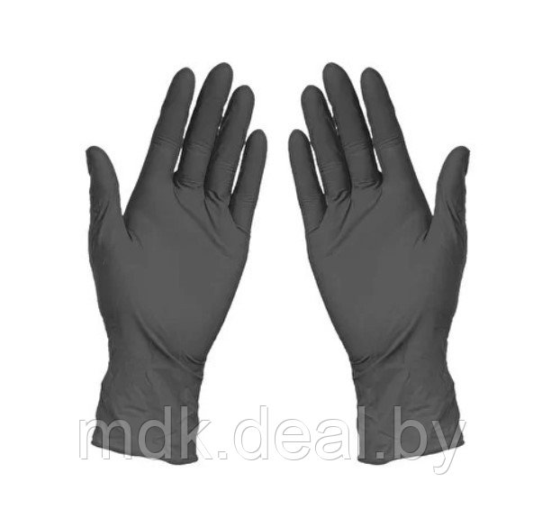 Перчатки медицинские нитриловые черные Matrix 100шт XS - фото 1 - id-p203879597