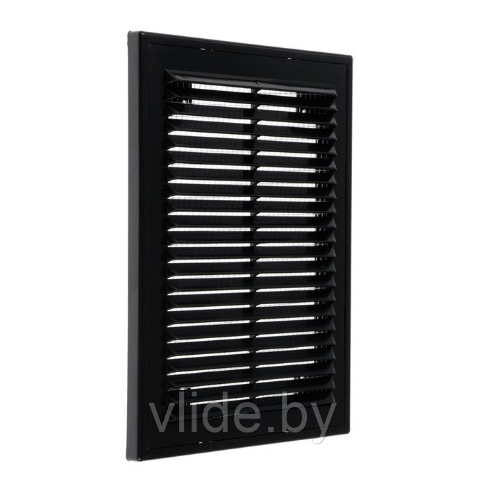 Решетка вентиляционная "ВИЕНТО" 1520ВР, 150х200 мм, с сеткой, разъемная, черная - фото 2 - id-p226628001