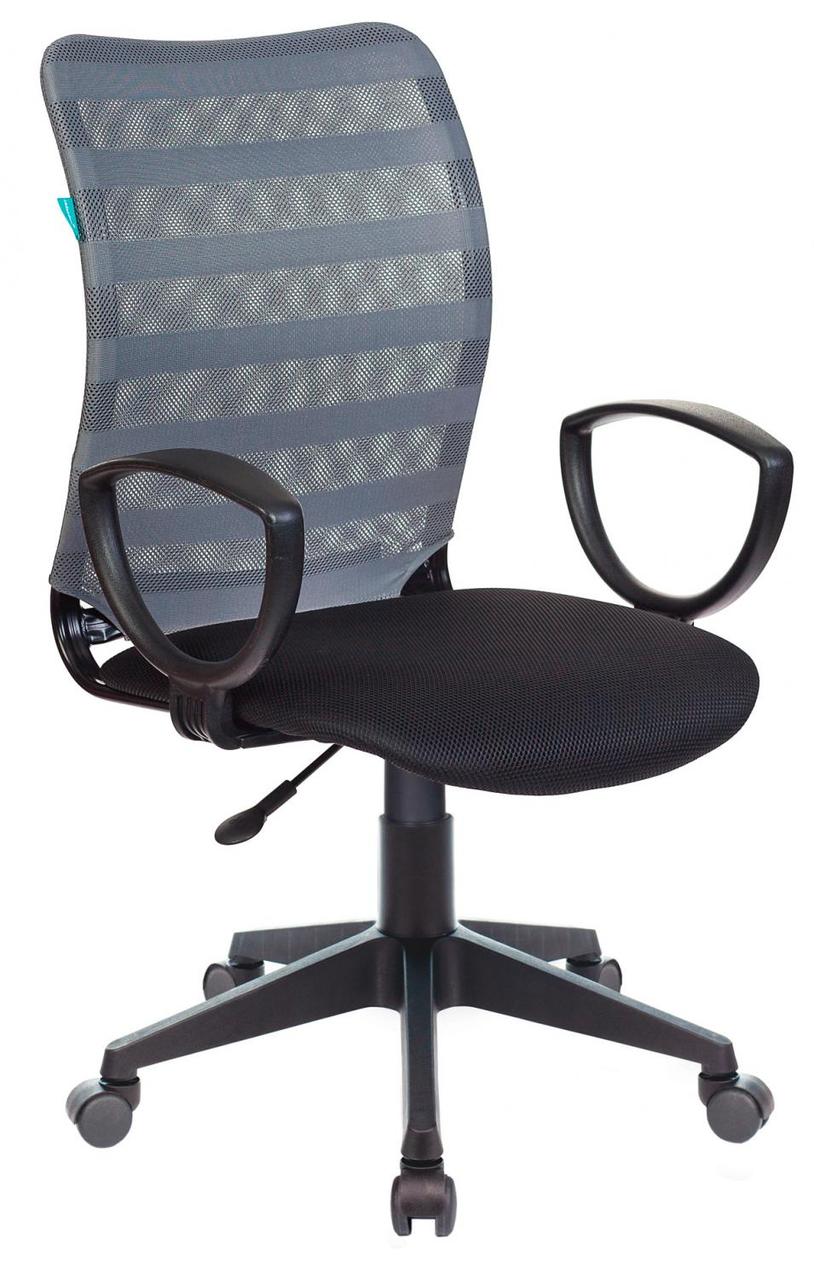 Кресло Бюрократ CH-599AXSN серый TW-32K03 сиденье черный TW-11 сетка/ткань крестовина пластик - фото 1 - id-p226627586