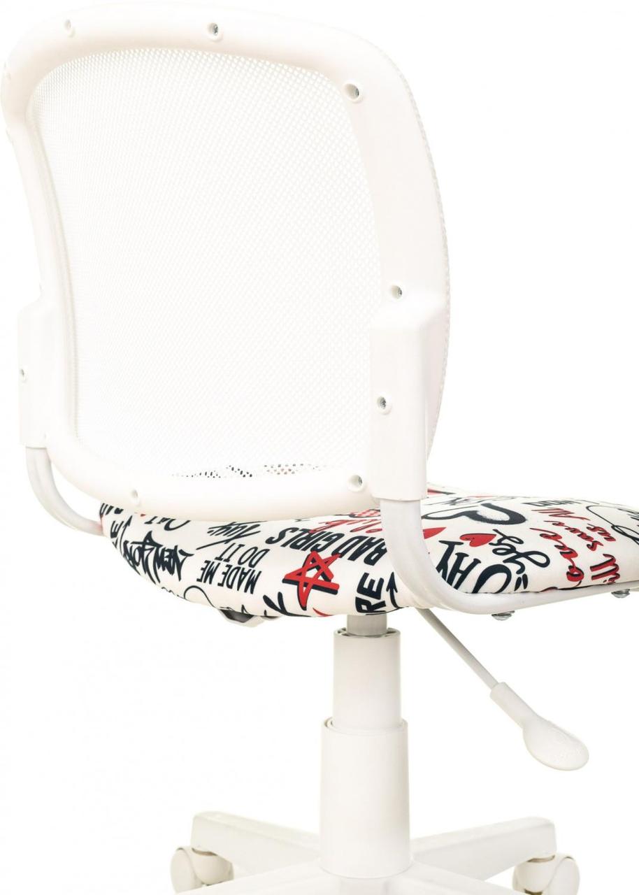 Кресло детское Бюрократ CH-W296NX белый TW-15 сиденье мультиколор красные губы сетка/ткань крестов. пластик - фото 1 - id-p226627642
