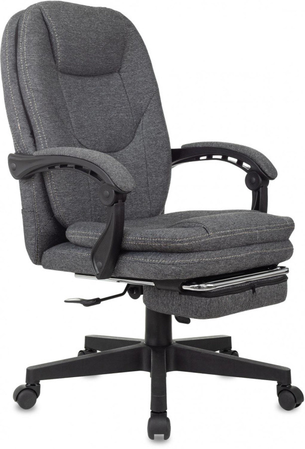 Кресло руководителя Бюрократ CH-868MSG-F серый 3C1 крестов. пластик подст.для ног - фото 1 - id-p226627761