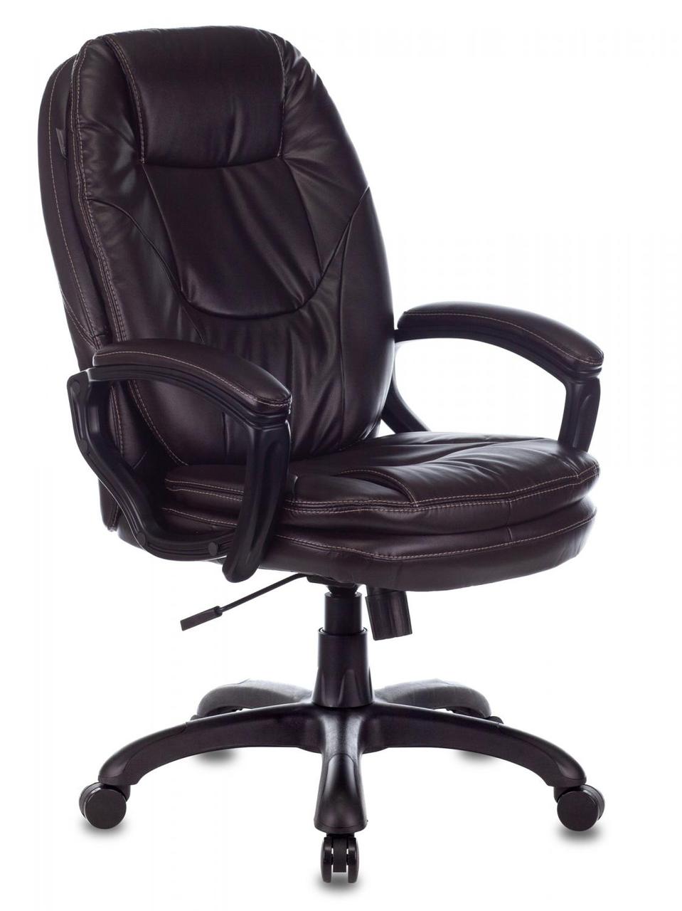 Кресло руководителя Бюрократ CH-868N темно-коричневый NE-15 эко.кожа крестовина пластик - фото 1 - id-p226627768