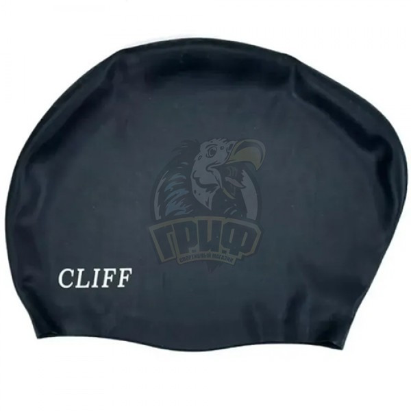 Шапочка для плавания для длинных волос Cliff (черный) (арт. CS13/2-BK) - фото 1 - id-p226628350