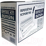 Перфобиндер Office Kit "B2112N", 350*238*140, объем переплета 450 л., A4, A5, цвет серый, фото 6