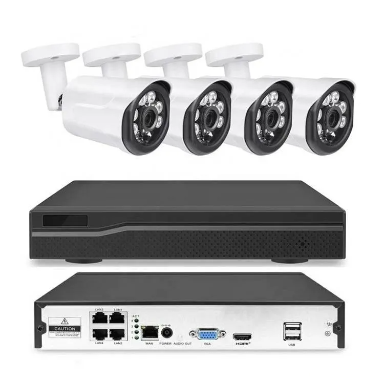Комплект IP видеонаблюдения на 4 камеры XPX K3804 5 MP POE - фото 1 - id-p115973877
