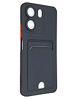 Чехол-накладка для Xiaomi Redmi 13C / Poco C65 (силикон) черный с защитой камеры