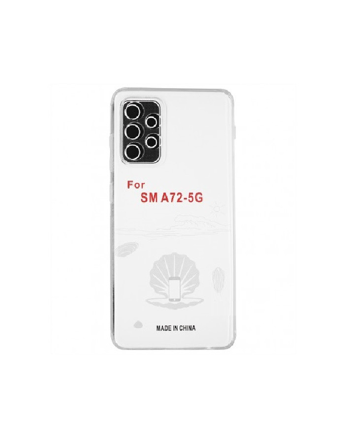 Чехол-накладка для Samsung Galaxy A72 5G SM-A725 (силикон) прозрачный с защитой камеры - фото 3 - id-p149397269