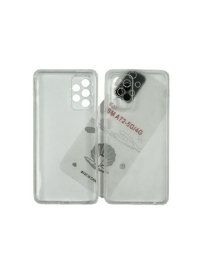 Чехол-накладка для Samsung Galaxy A72 5G SM-A725 (силикон) прозрачный с защитой камеры - фото 2 - id-p149397269