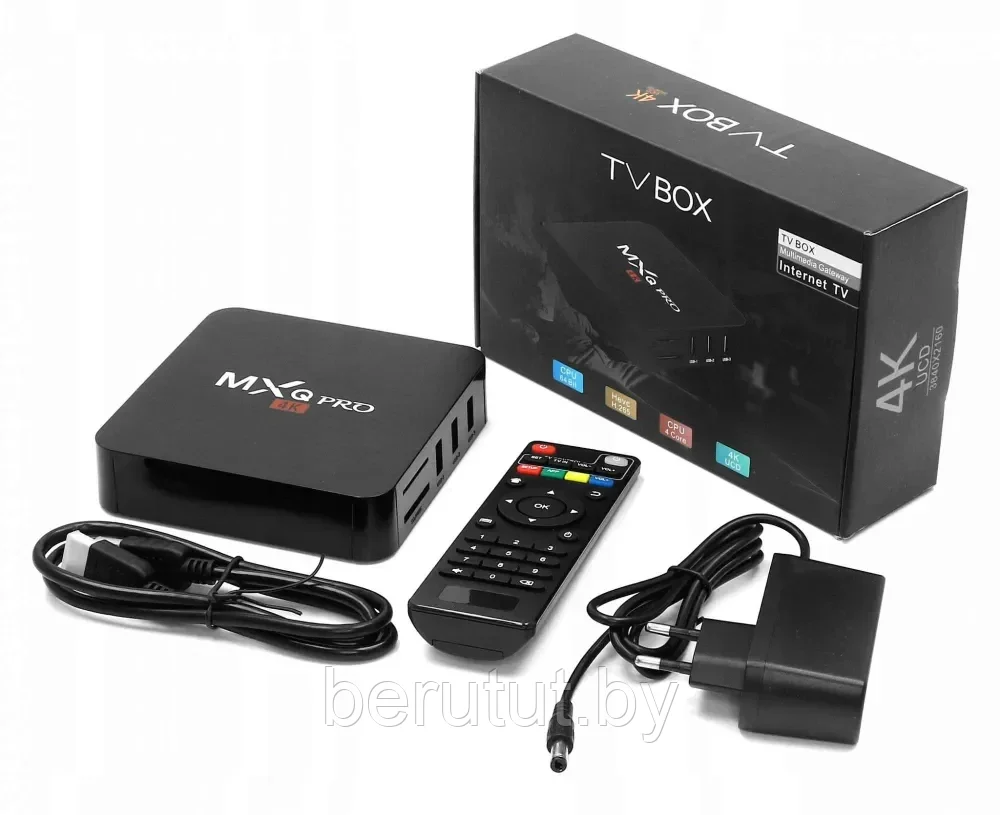 ТВ приставка для телевизора Smart TV Android MXQ PRO 4K