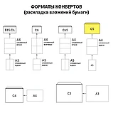 Конверты С5 (162х229 мм), отрывная лента, 80 г/м2, КОМПЛЕКТ 50 шт., внутренняя запечатка, фото 4