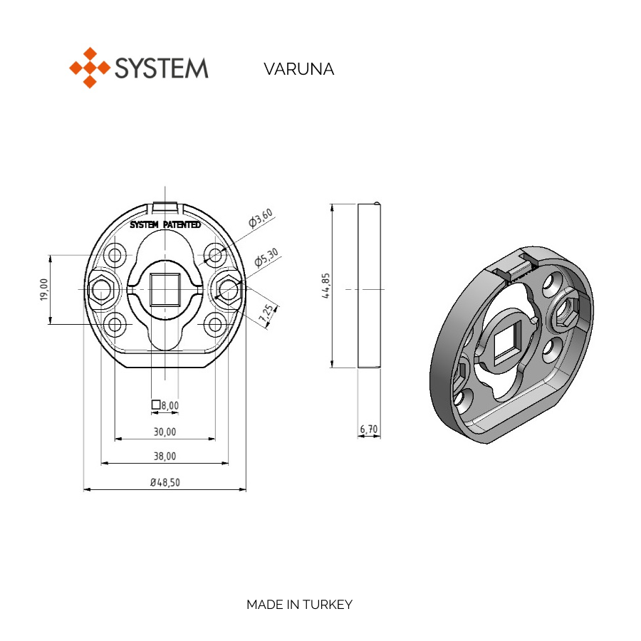 Ручки дверные SYSTEM ADRIA AR CR хром - фото 2 - id-p55022036