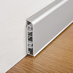 Как крепится алюминиевый плинтус