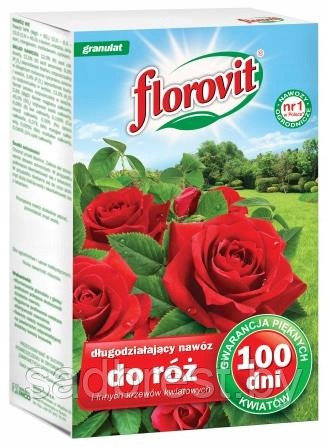 Удобрение для роз и цветущих растений длительного действия 100 дней Флоровит Florovit 1 кг (коробка)