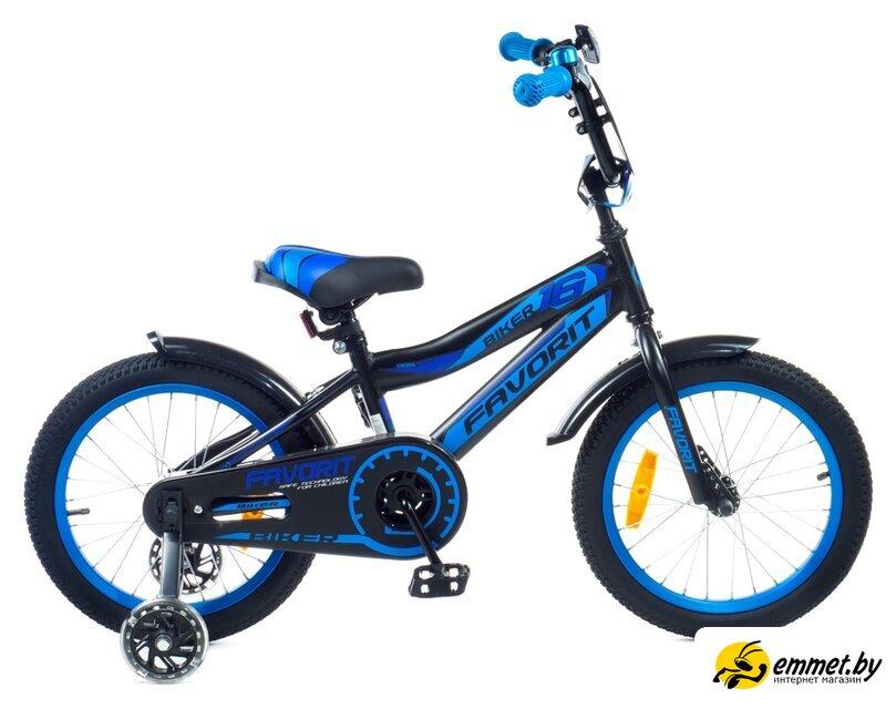 Детский велосипед Favorit Biker 16 BIK-16BL (синий) - фото 1 - id-p226648284