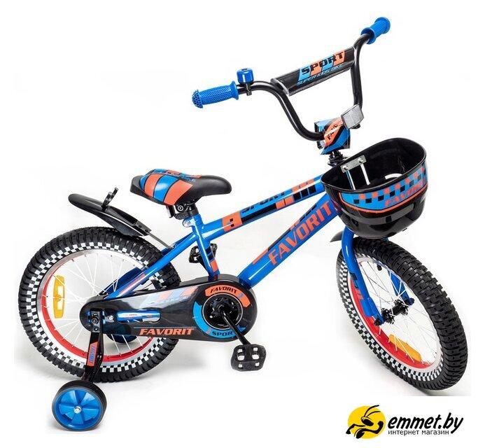 Детский велосипед Favorit Sport 16 SPT-16BL (синий) - фото 1 - id-p226648289