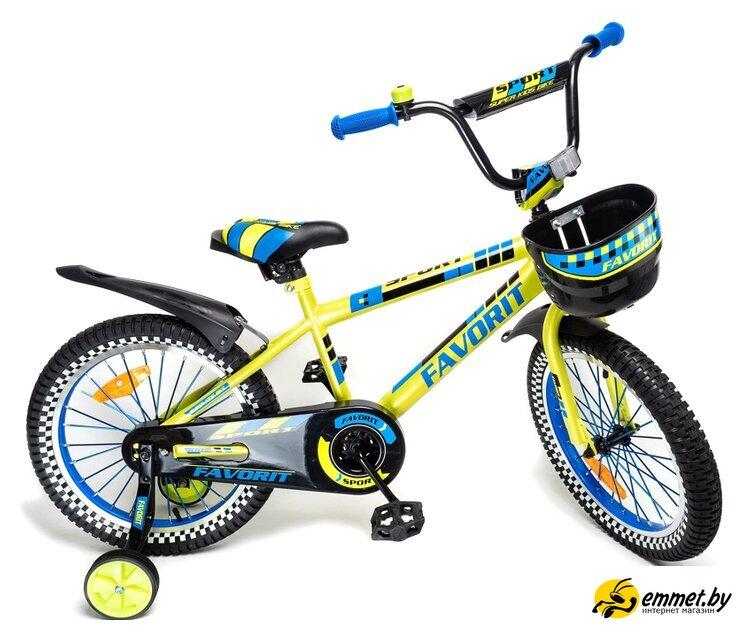 Детский велосипед Favorit Sport 16 SPT-16GN (лайм) - фото 1 - id-p226648290