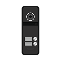 FANTASY 2 HD BLACK - 2 абонентская HD вызывная панель 1.3 Мп