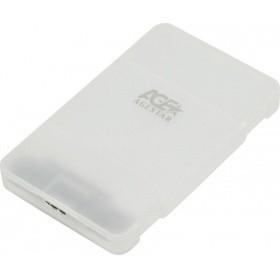 AgeStar 3UBCP3 (WHITE) USB 3.0 Внешний корпус 2.5" SATAIII HDD/SSD USB 3.0, пластик, белый, безвинтовая - фото 1 - id-p226643071