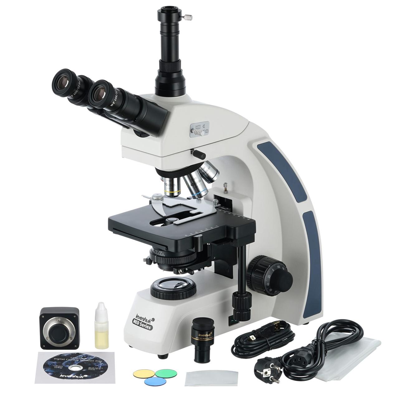 Микроскоп цифровой Levenhuk MED D40T, тринокулярный - фото 2 - id-p226630139
