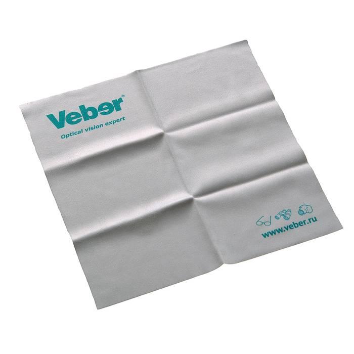Салфетка микрофибра для ухода за оптикой Veber 15x15 - фото 2 - id-p226633019