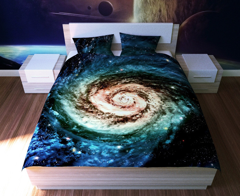 Комплект постельного белья NEWTONE «Галактика», 1,5-спальное - фото 1 - id-p226633088