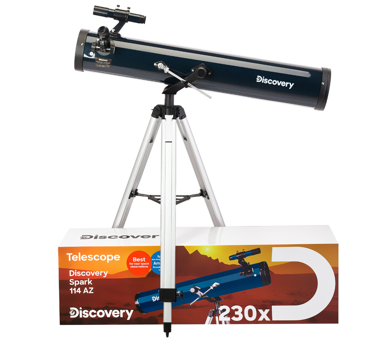 Телескоп Levenhuk Discovery Spark 114 AZ с книгой - фото 2 - id-p226631964