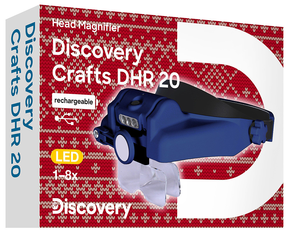 Лупа налобная с аккумулятором Discovery Crafts DHR 20 - фото 2 - id-p226630899
