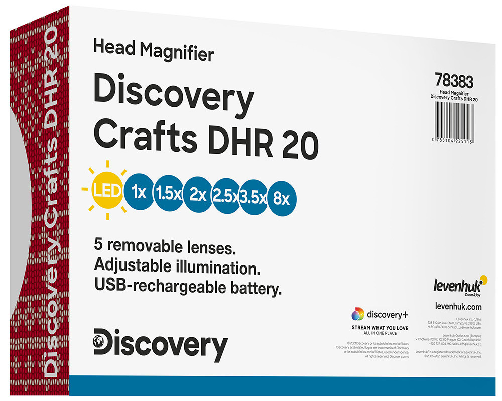 Лупа налобная с аккумулятором Discovery Crafts DHR 20 - фото 3 - id-p226630899