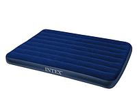 Надувной матрас Intex 64758 Classic Downy Airbed Fiber-Tech 137*191*25см