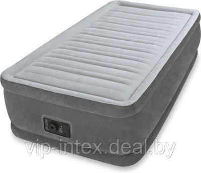 Надувная кровать INTEX 64412 Twin Comfort-Plush 99х191х46 см., со встроенным насосом 220В - фото 1 - id-p226648708