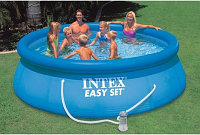 Надувной бассейн Intex 28142NP Easy Set 396x84 + фильтр-насос 2006 л.ч