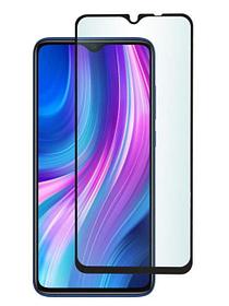 Защитное стекло для Xiaomi Redmi 9 с полной проклейкой (Full Screen), черное