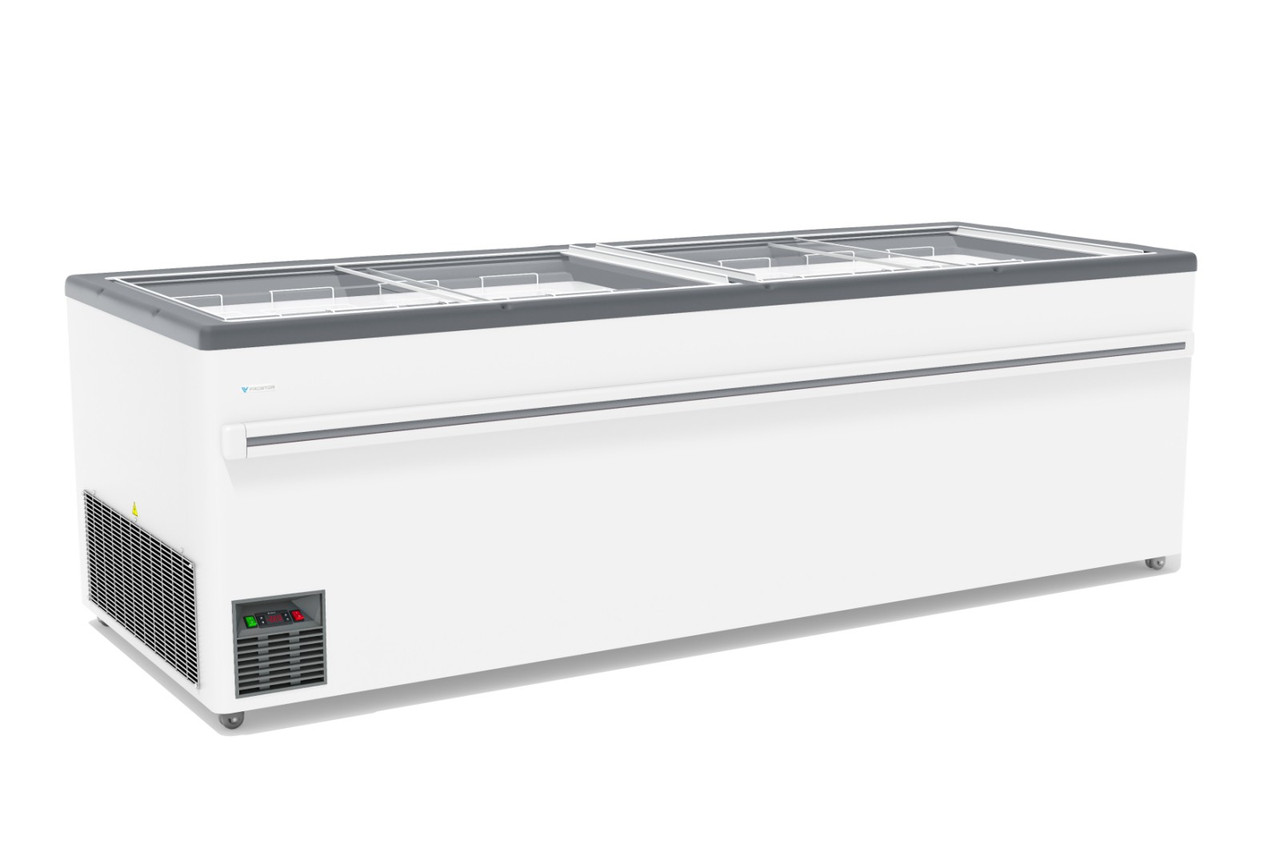Ларь-бонета Frostor (Фростор) UF 2500 В с прямым стеклом, автоматическая оттайка (1210 л)