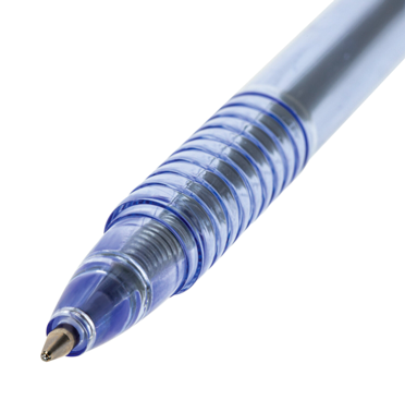 Ручка шариковая масляная автоматическая BRAUBERG "Click Blue", СИНЯЯ, тонированный корпус, узел 1 мм - фото 3 - id-p184289635